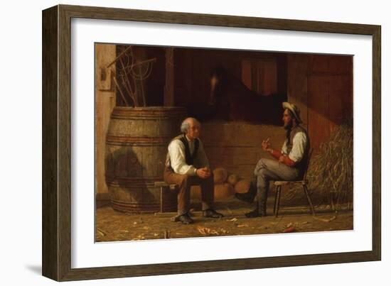 Talking it Over (The Civil War)-Enoch Wood Perry-Framed Art Print