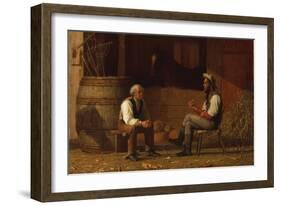 Talking it Over (The Civil War)-Enoch Wood Perry-Framed Art Print