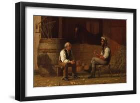 Talking it Over (The Civil War)-Enoch Wood Perry-Framed Art Print