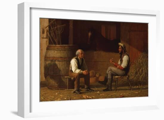 Talking it Over (The Civil War)-Enoch Wood Perry-Framed Art Print