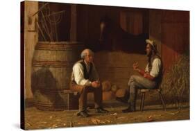 Talking it Over (The Civil War)-Enoch Wood Perry-Stretched Canvas