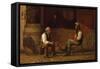 Talking it Over (The Civil War)-Enoch Wood Perry-Framed Stretched Canvas