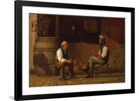 Talking it Over (The Civil War)-Enoch Wood Perry-Framed Art Print