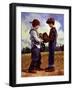 Talking It Over-Jim Daly-Framed Art Print