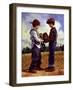 Talking It Over-Jim Daly-Framed Art Print