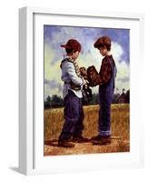 Talking It Over-Jim Daly-Framed Art Print