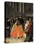 Talks Between Baute Masks-Pietro Longhi-Stretched Canvas