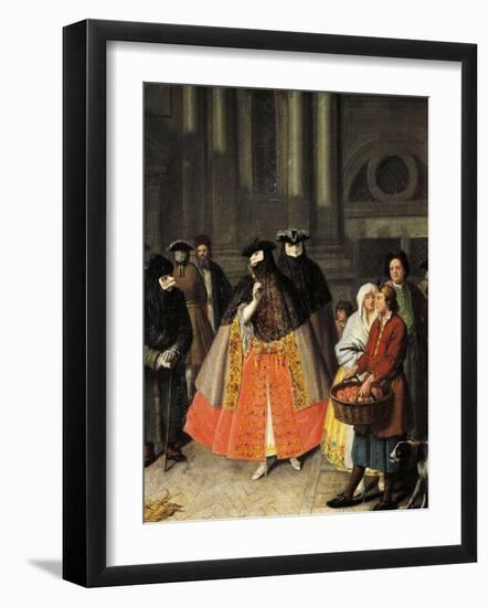 Talks Between Baute Masks-Pietro Longhi-Framed Giclee Print