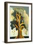 Tall Hamlin Tree-Lea Faucher-Framed Art Print