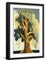 Tall Hamlin Tree-Lea Faucher-Framed Art Print