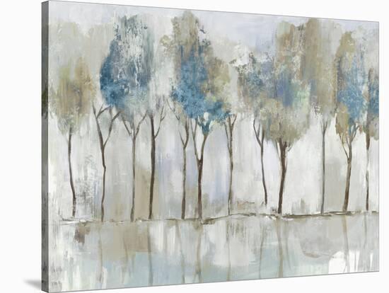 Tall Indigo Trees-Allison Pearce-Stretched Canvas