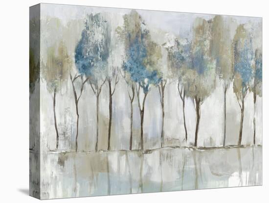 Tall Indigo Trees-Allison Pearce-Stretched Canvas
