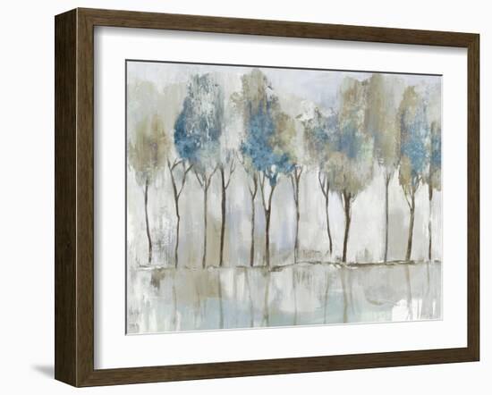 Tall Indigo Trees-Allison Pearce-Framed Art Print