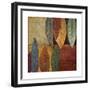 Tall Leaves Square II-Patricia Pinto-Framed Premium Giclee Print