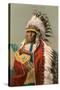 Tall Man Dan, Sioux Indian-null-Stretched Canvas