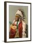 Tall Man Dan, Sioux Indian-null-Framed Art Print