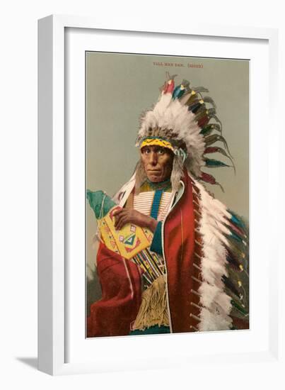 Tall Man Dan, Sioux Indian-null-Framed Art Print