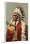 Tall Man Dan, Sioux Indian-null-Framed Art Print