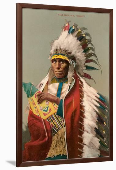 Tall Man Dan, Sioux Indian-null-Framed Art Print