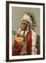 Tall Man Dan, Sioux Indian-null-Framed Art Print