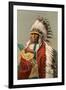 Tall Man Dan, Sioux Indian-null-Framed Art Print