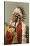 Tall Man Dan, Sioux Indian-null-Stretched Canvas