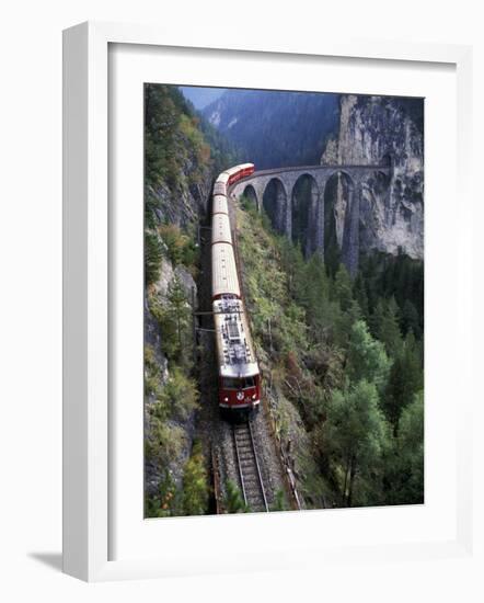 Tall Rock Bridge, Bernina, Switzerland-Gavriel Jecan-Framed Photographic Print