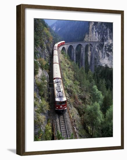 Tall Rock Bridge, Bernina, Switzerland-Gavriel Jecan-Framed Photographic Print