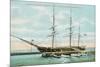 Tall Ship Constellation, Newport, Rhode Island-null-Mounted Art Print