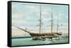 Tall Ship Constellation, Newport, Rhode Island-null-Framed Stretched Canvas