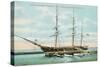 Tall Ship Constellation, Newport, Rhode Island-null-Stretched Canvas