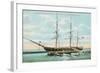 Tall Ship Constellation, Newport, Rhode Island-null-Framed Art Print