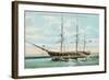 Tall Ship Constellation, Newport, Rhode Island-null-Framed Art Print