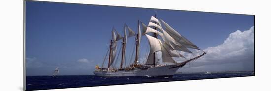 Tall Ship in the Sea, Puerto Rico-null-Mounted Photographic Print