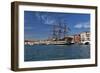 Tall Ship in Venice Harbor, Italy-George Oze-Framed Photographic Print