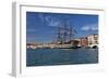 Tall Ship in Venice Harbor, Italy-George Oze-Framed Photographic Print