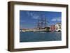 Tall Ship in Venice Harbor, Italy-George Oze-Framed Photographic Print