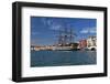 Tall Ship in Venice Harbor, Italy-George Oze-Framed Photographic Print