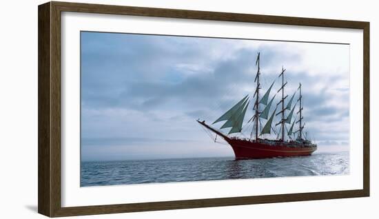 Tall Ship Regatta in the Baie De Douarnenez, Finistere, Brittany, France-null-Framed Photographic Print