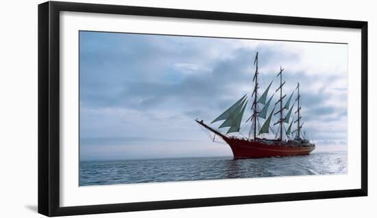 Tall Ship Regatta in the Baie De Douarnenez, Finistere, Brittany, France-null-Framed Photographic Print