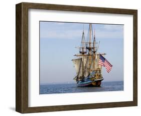 Tall Ship the Kalmar Nyckel, Chesapeake Bay, Maryland, USA-Scott T. Smith-Framed Photographic Print