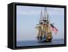 Tall Ship the Kalmar Nyckel, Chesapeake Bay, Maryland, USA-Scott T. Smith-Framed Stretched Canvas