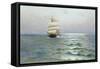 Tall Ship-Alfred Serenius Jensen-Framed Stretched Canvas