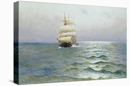 Tall Ship-Alfred Serenius Jensen-Stretched Canvas