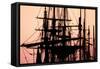 Tall Ships at Sunset 1-Alan Hausenflock-Framed Stretched Canvas