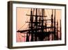 Tall Ships at Sunset 1-Alan Hausenflock-Framed Photographic Print