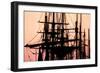 Tall Ships at Sunset 1-Alan Hausenflock-Framed Photographic Print