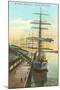 Tall Ships at Wheat Warehouse, Tacoma, Washington-null-Mounted Art Print