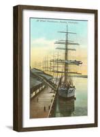 Tall Ships at Wheat Warehouse, Tacoma, Washington-null-Framed Art Print