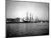 Tall Ships Moored at Dock, Port of Seattle, Circa 1913-Asahel Curtis-Mounted Giclee Print